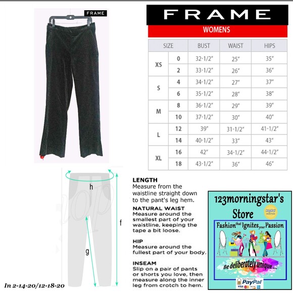 FRAME NEW Old Money Velvet Cropped Slit Flare Leg Pant 10 - Picture 12 of 12